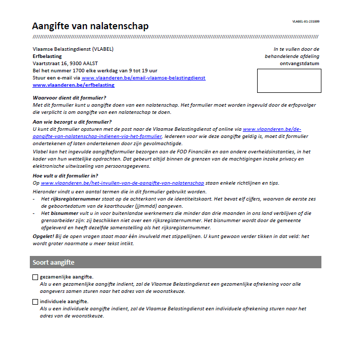 vlabel schatting aangifte bij nalatenschap erkende schatter expert schatten woning erfenis bij overlijden bindend